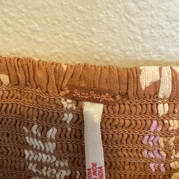 Free People Call Me Baby Blouse In Meerkat Combo Size Medium - Picture 9 of 9